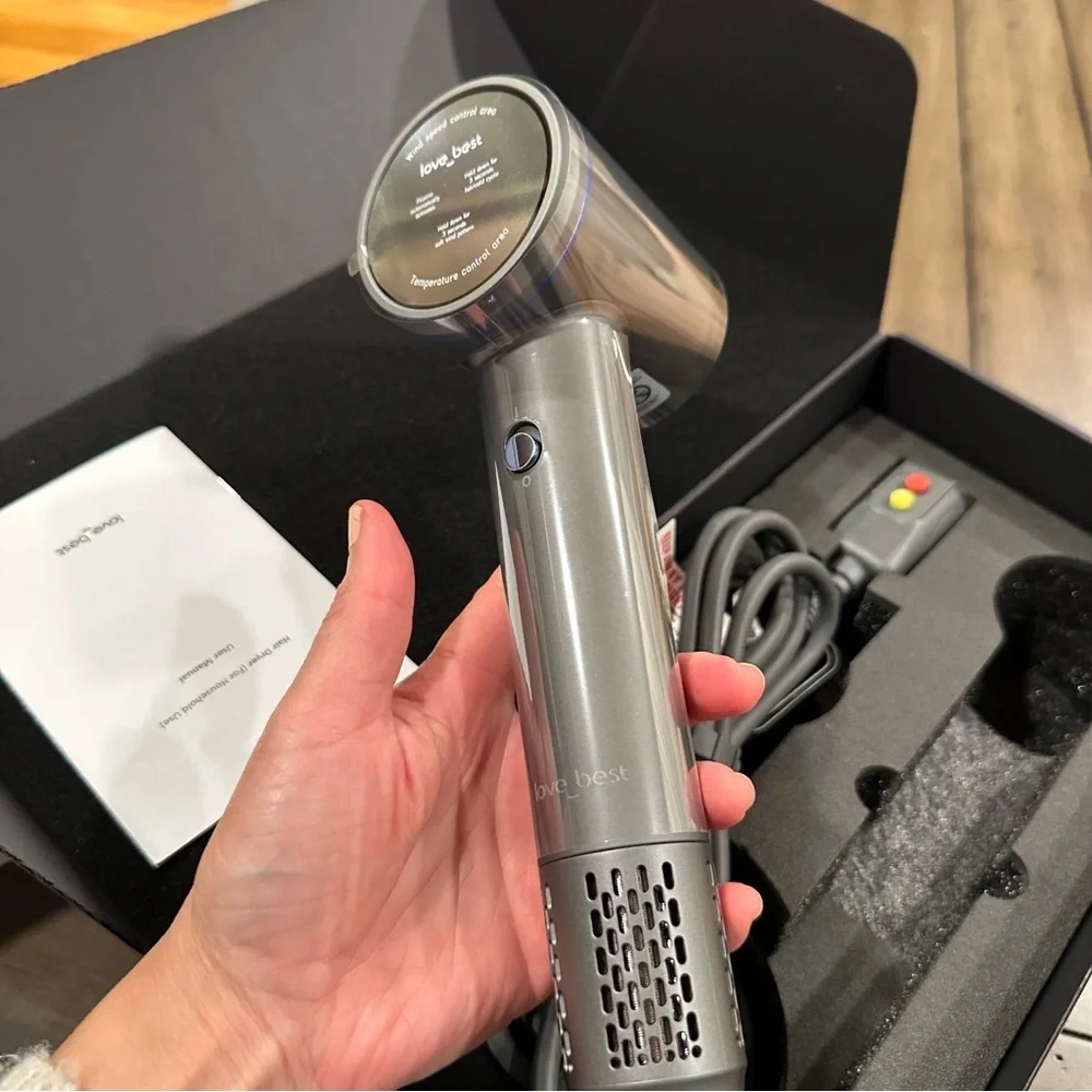 Plasma High-Speed 1400W Hair Dryer with Magnetic Nozzle and Diffuser it#006